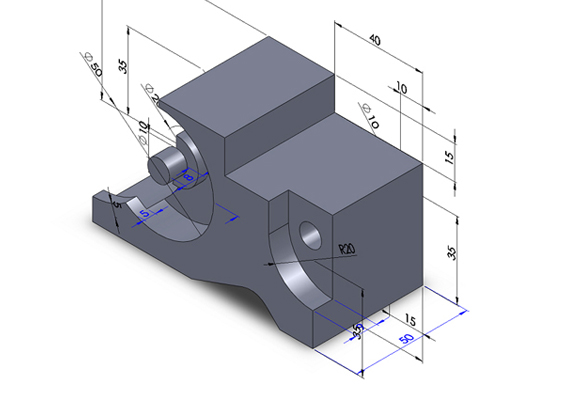 Conception de pièces mécaniques sous solidWorks dans le cadre de mes cours d’infographie.